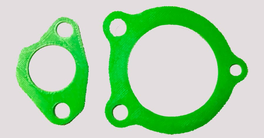 Fiat 850 thermostaathuispakkingen 3D